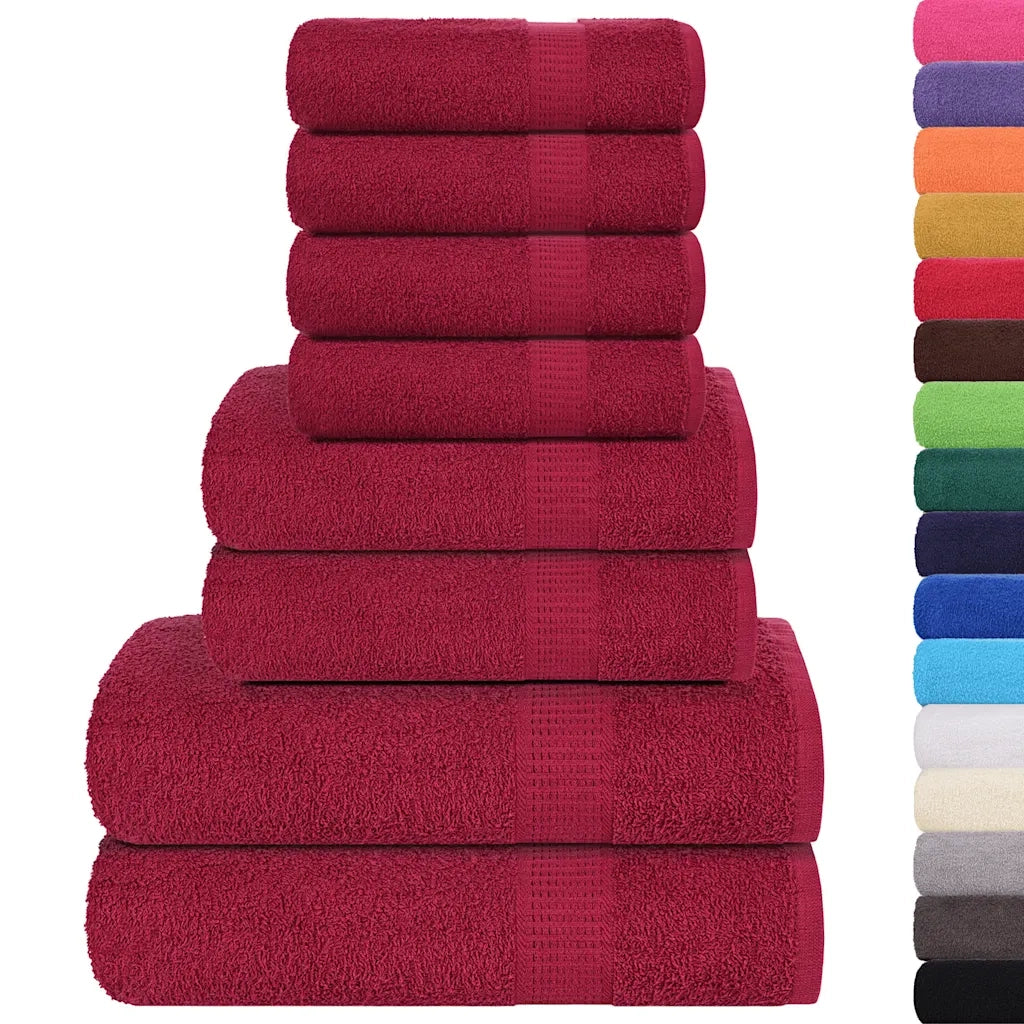 Set di asciugamani 8 pezzi FROGN Bordeaux 360 g/m2 CFW3449958