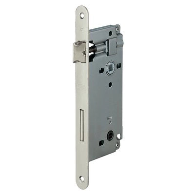SERRATURA PATENT B.TONDO CROMO OPACO 595 AGB  DOPPIO Q. I.MM 90 F.MM 22 E.MM 50