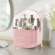 ZMH Porta trucchi da scrivania con più cassetti contenitore per cosmetici rosa 29 x 19 x 38 cm