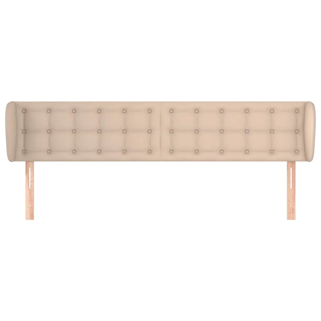 Testiera ad Orecchio-Testata con Orecchie Cappuccino 203x23x78/88 cm in Similpelle 141772
