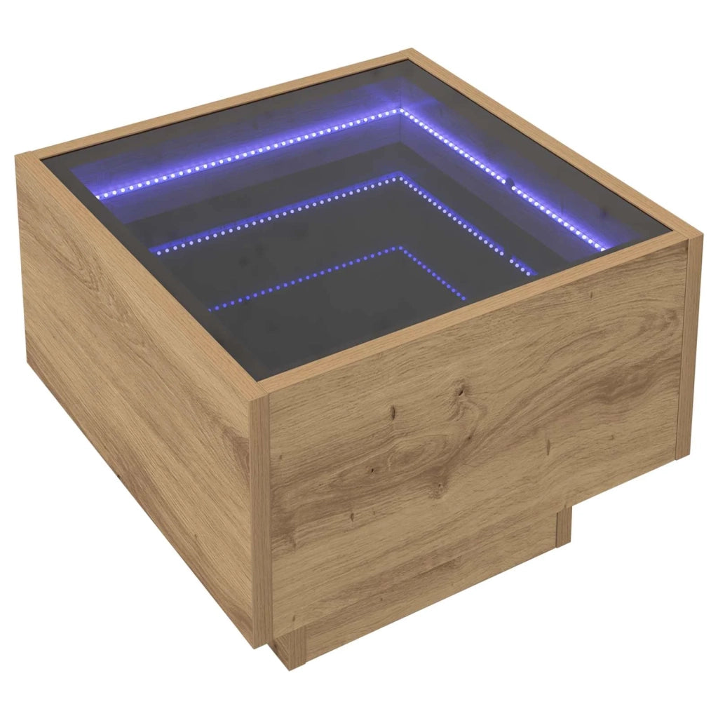 Tavolino da salotto rovere artigianale 40 x 40 x 30 cm 879657