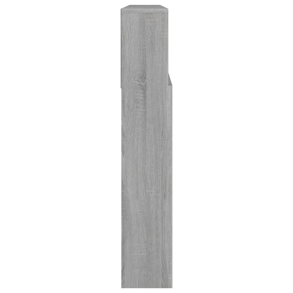 Testiera con Contenitore Grigio Sonoma 220x19x103,5 cm 817262