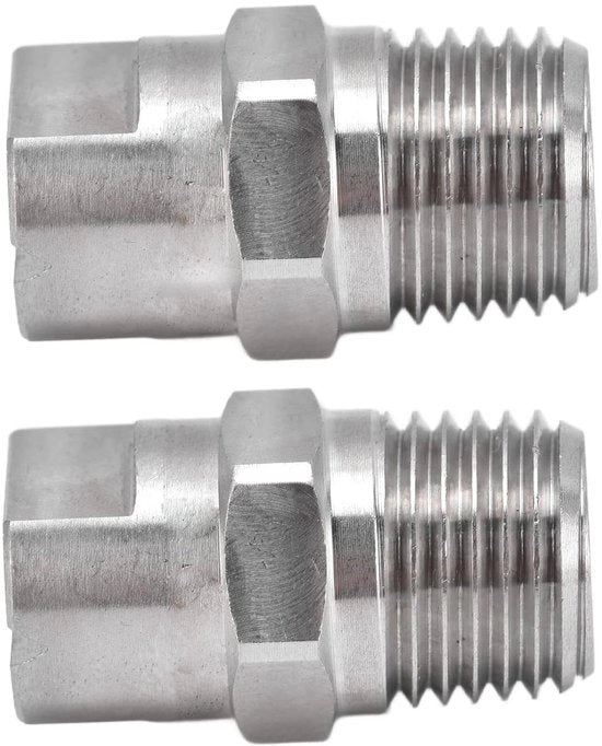 Spruzzatore a ventosa adattabile per irrigazione estesa - 2 pezzi - Flusso d'acqua regolabile - Bassa pressione - Nozzle 95° - Aiuto per irrigazione esterna.