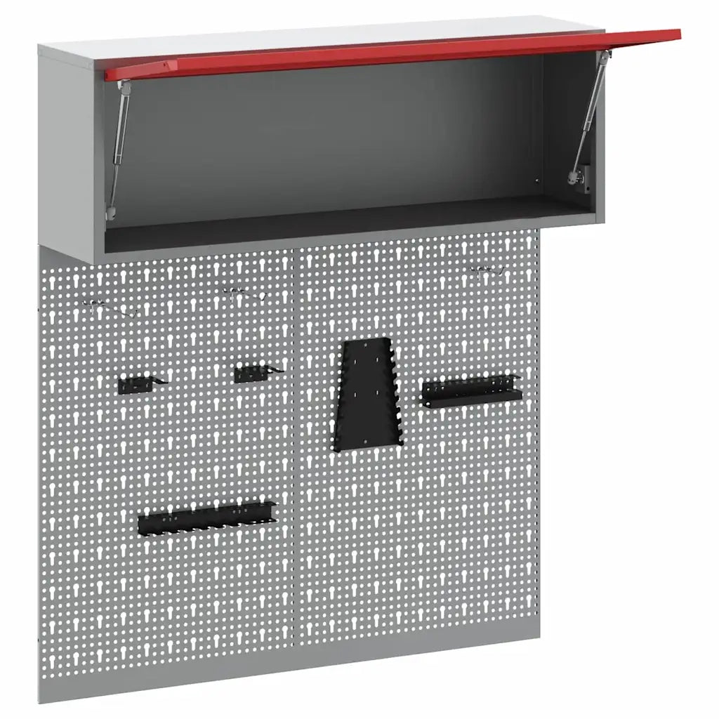 Set di armadi per attrezzi con lo scaffale 3 pz Rosso CFW7248861