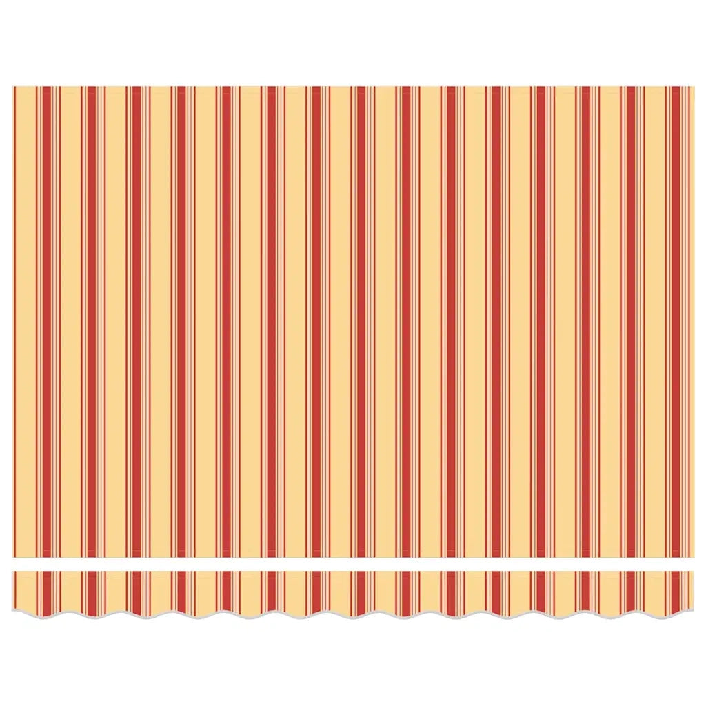 Tenda Retrattile Gialla e Bianca 3x2,5 m in Tessuto e Alluminio 3154556