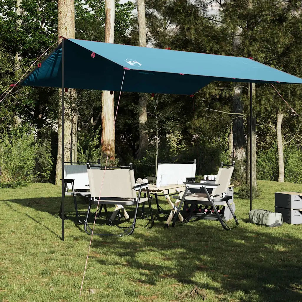 Telone da campeggio | Tenda da campo Blu 360x294 cm Impermeabile
