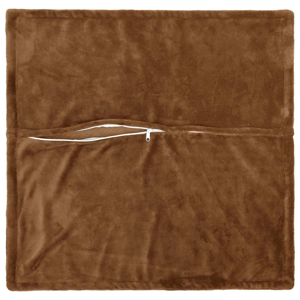 Federa 2 pcs HOUTEN Marrone Chiaro 60 x 60 cm Flanella 920899