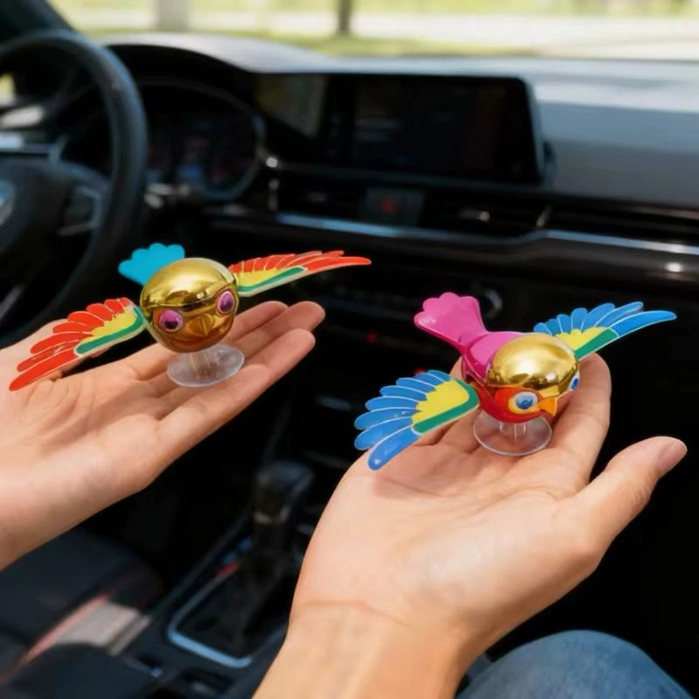 Trade Shop - Decorazione Simulazione Uccello Volante Auto Moto Bici Con Ali Rotanti Adesiva Resistente -