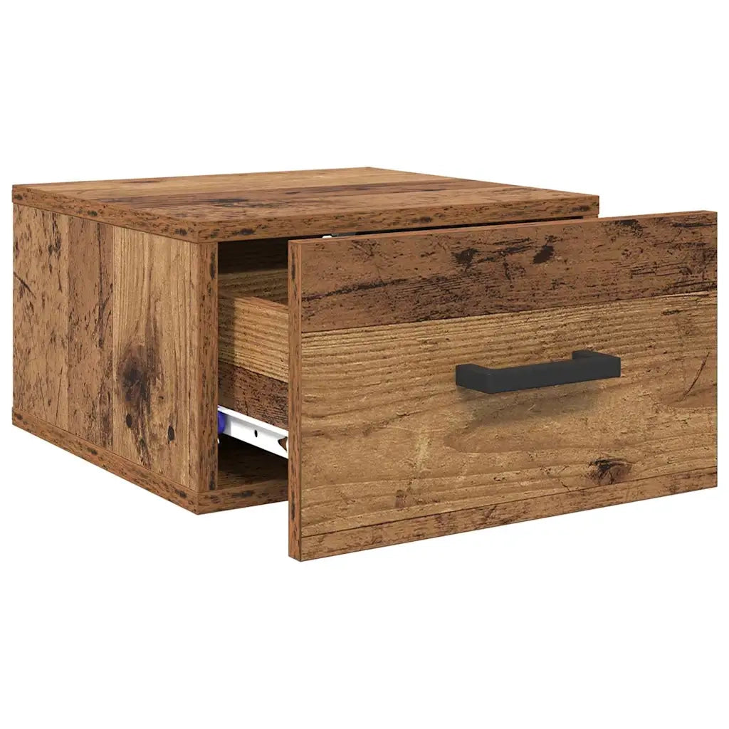 Comodino | Armadio da Notte | Mobiletto da notte con cassetto Legno vecchio 35 x 35 x 20 cm