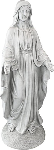 Figura da giardino - decorativa - adatta per giardino o interni - 1 pezzo - bianco spezzato - 15 x 25,5 x 59,5 cm