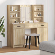Set di 3 Tolette in Rovere Sonoma Legno Ingegnerizzato