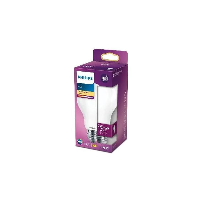 Philips 93031 Lampadina LED Goccia A67 E27 17.5W 2452 lm 2700K Classe D 15000h colore Bianco Caldo