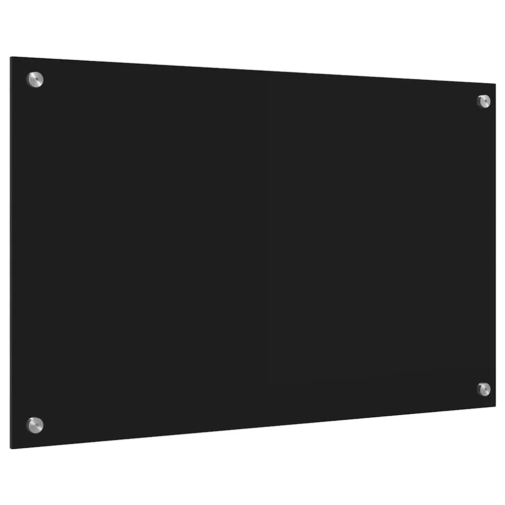 Schienale da cucina Nero 80 x 50 cm vetro temperato CFW2763455