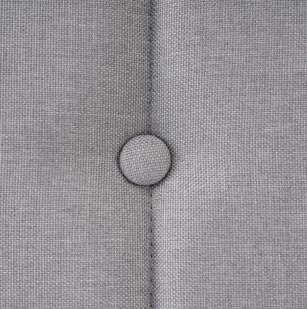 Letto matrimoniale imbottito ULEVR 160x200 cm con materasso H3, rete a doghe e porte USB e Type-C, grigio