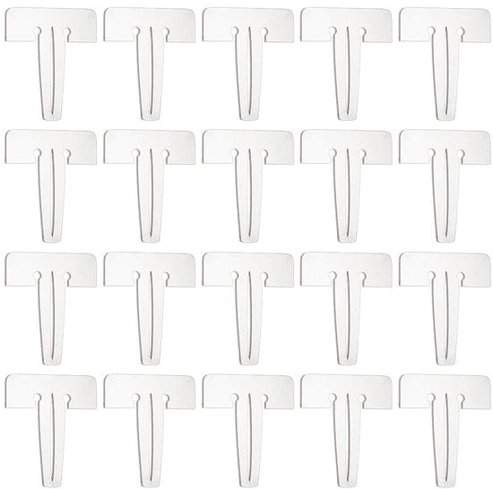 Accessori per laser graveeratrice - Deuvel pin - 30 pezzi - Acciaio inossidabile - Dimensioni: 25 x 22 mm - Resistente e shockresistente - Pennelli per fissaggio