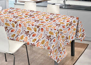 Tovaglia Tavolo Cucina Copritavola Digitale 100% Cotone Foglie Al Vento SV - 145x190 - Foglie Al Vento