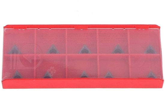 Piastra di scambio 10 pezzi - Pezzo CNC - Metallo duro - Resistenza al trito - Alta resistenza alla trazione - Adatto per lavorazione del ferro - Piastra di taglio