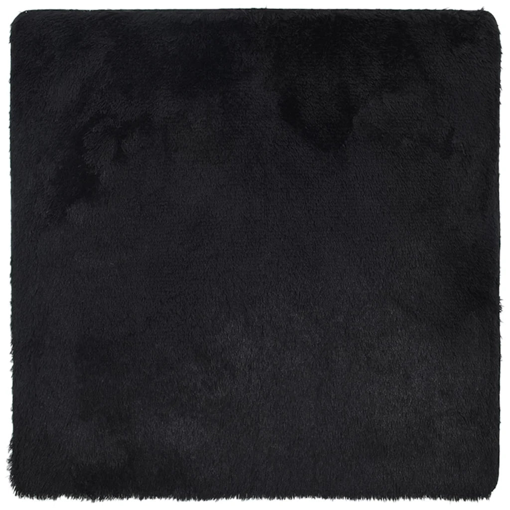 Tappeto del soggiorno | Tappeto Shaggy a Pelo Lungo NAVARRA Nero 200x200 cm poliestere