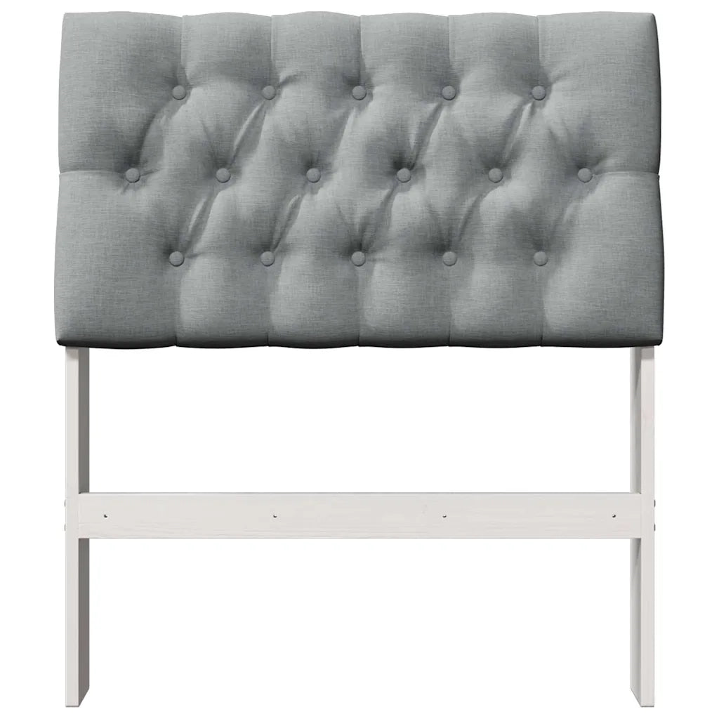 Testiera | Testata imbottita Grigio chiaro 75 cm Pino massello