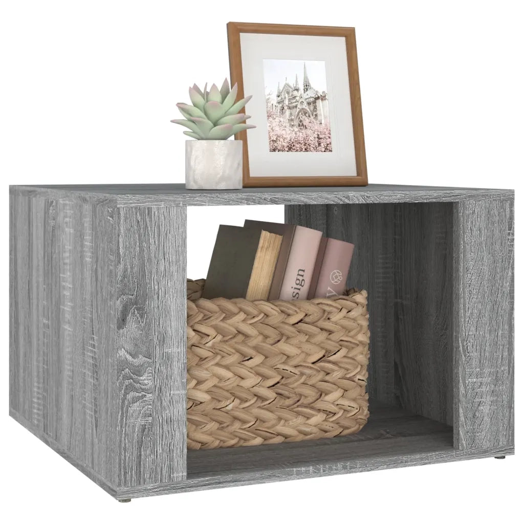 Comodino Grigio Sonoma 57x55x36 cm in Legno Multistrato cod mxl 30103
