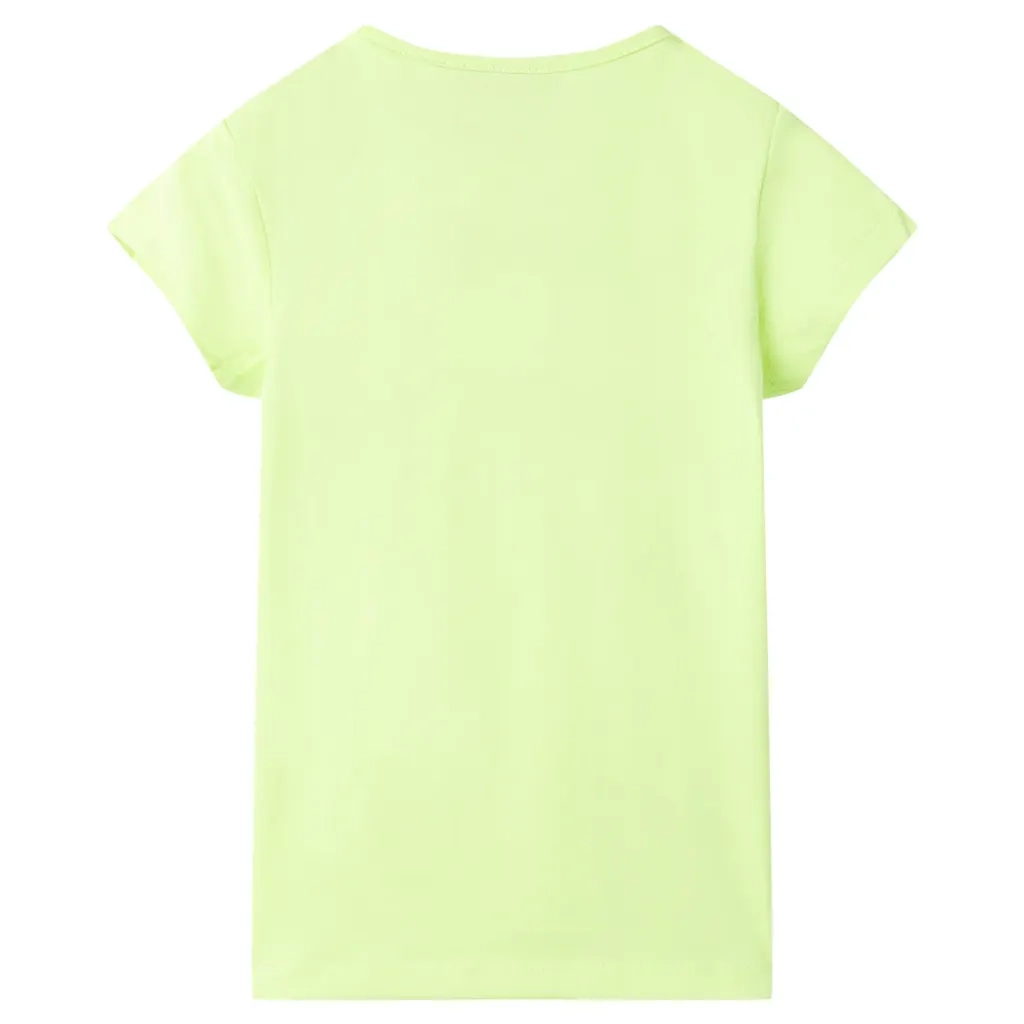 Maglietta da Bambina Giallo Fluo 116