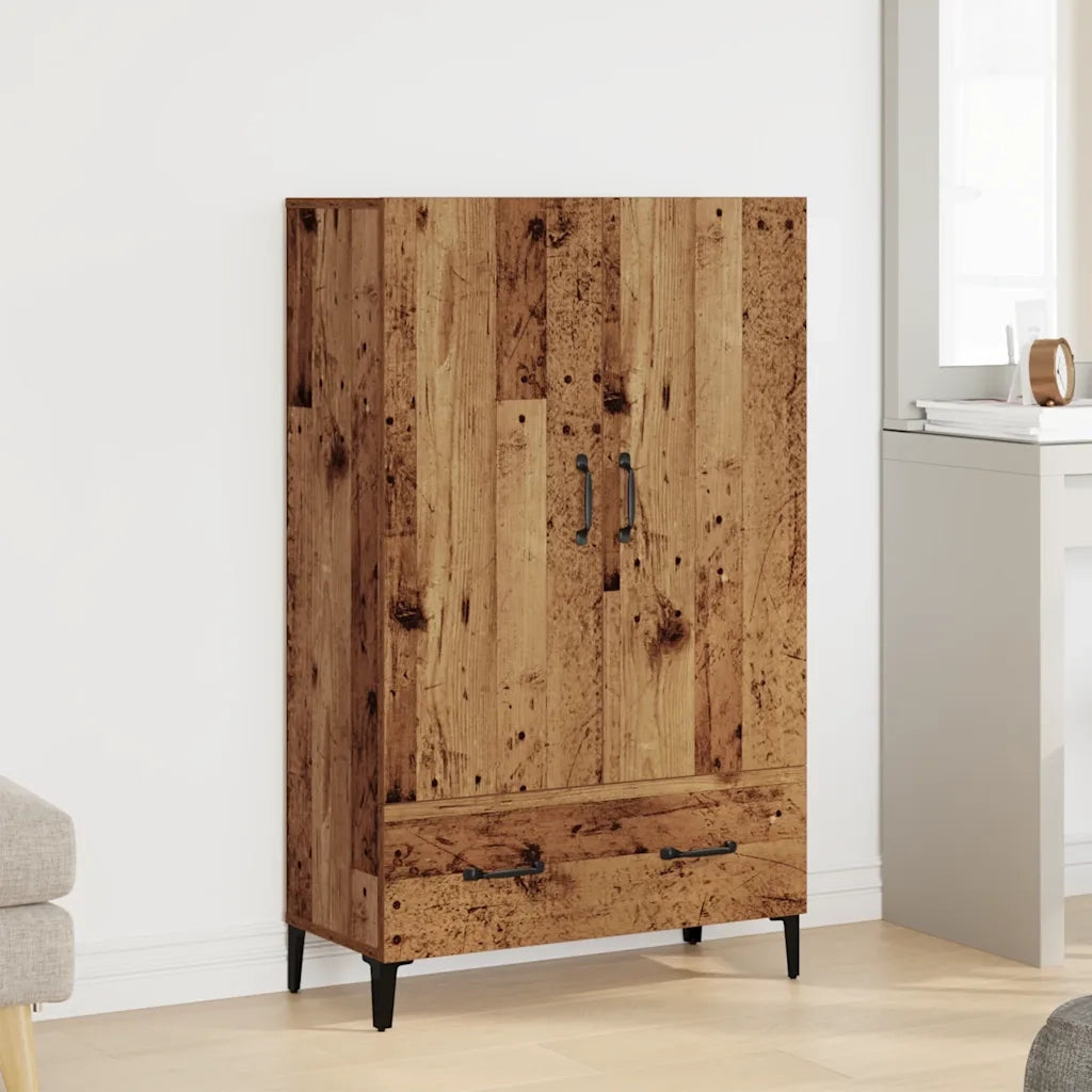 Credenza-Buffet-Armadio da cucina Legno Antico 70x31x115 cm in Legno Multistrato 328872