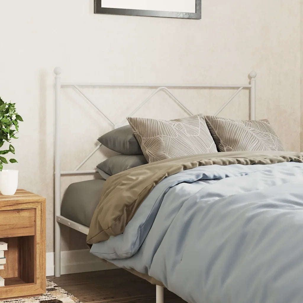 Testiera in Metallo Bianco 107 cm