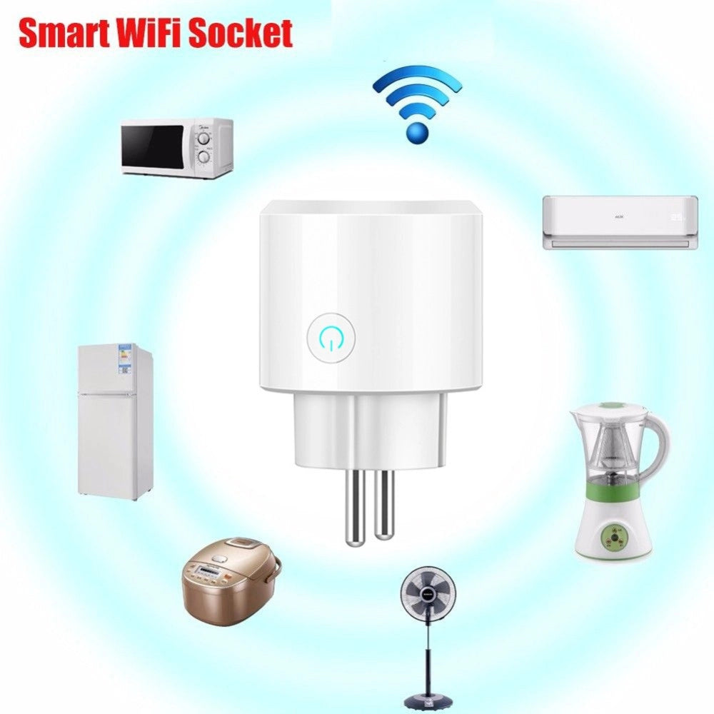 Trade Shop - Smart Plug Presa Corrente Wifi Timer Elettrodomestici Domotica Per Ios E Android -