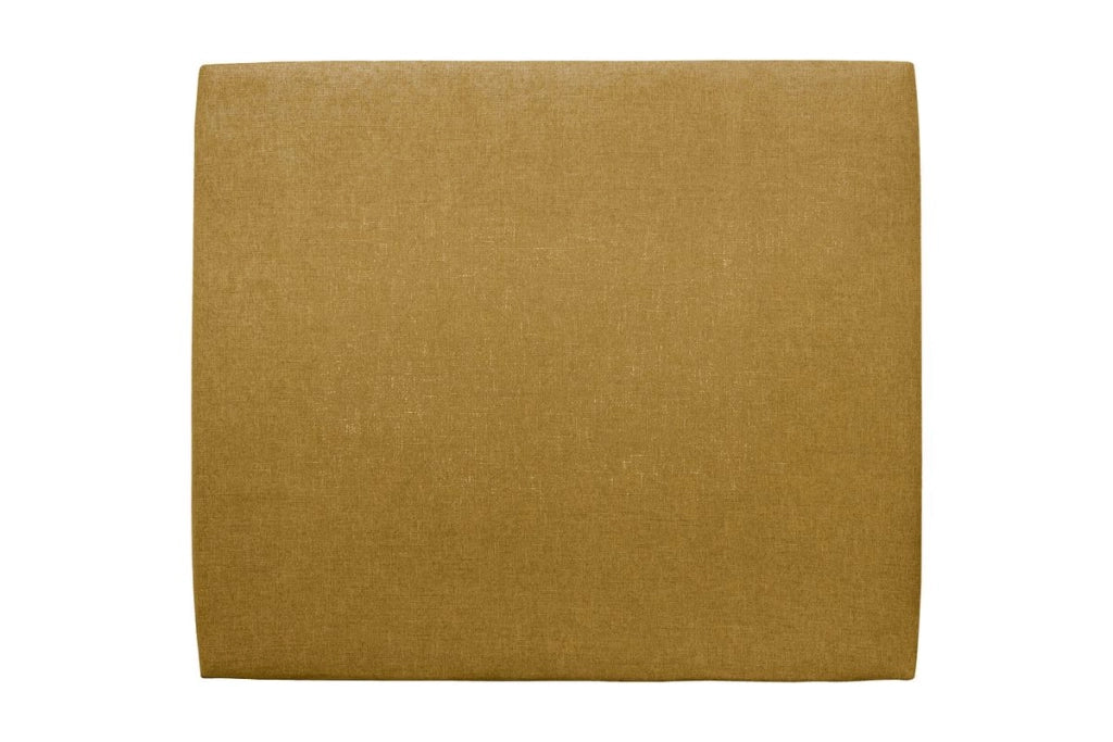 Testiera in tessuto natté giallo liscio L160 cm
