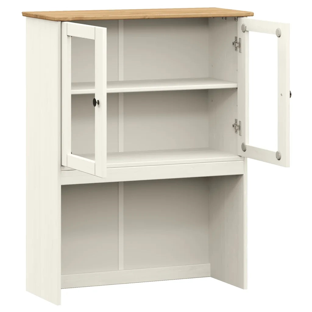 Piano ComÃ² VIGO Bianco 78x30x100 cm in Legno Massello di Pino