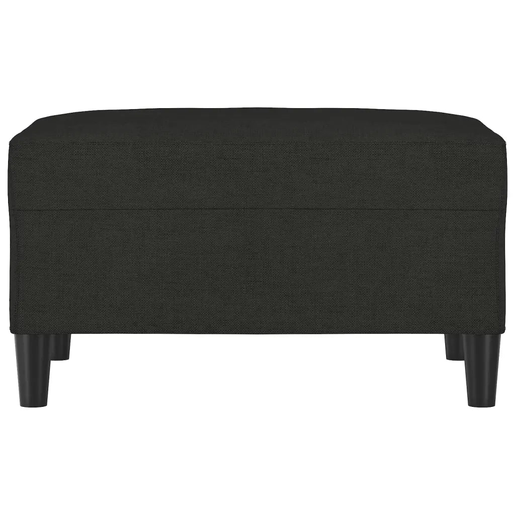 Poggiapiedi Nero 70x55x41 cm in Tessuto 349307