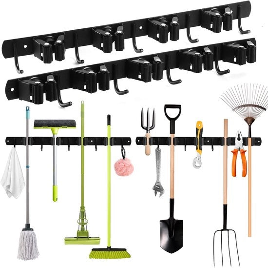 Sistema di appoggio per attrezzi - Sistema di appoggio per attrezzi per giardinaggio - Sistema di appoggio per attrezzi per giardinaggio - Appoggio per attrezzi per giardinaggio - Appoggio per attrezzi - RVS - Giardino