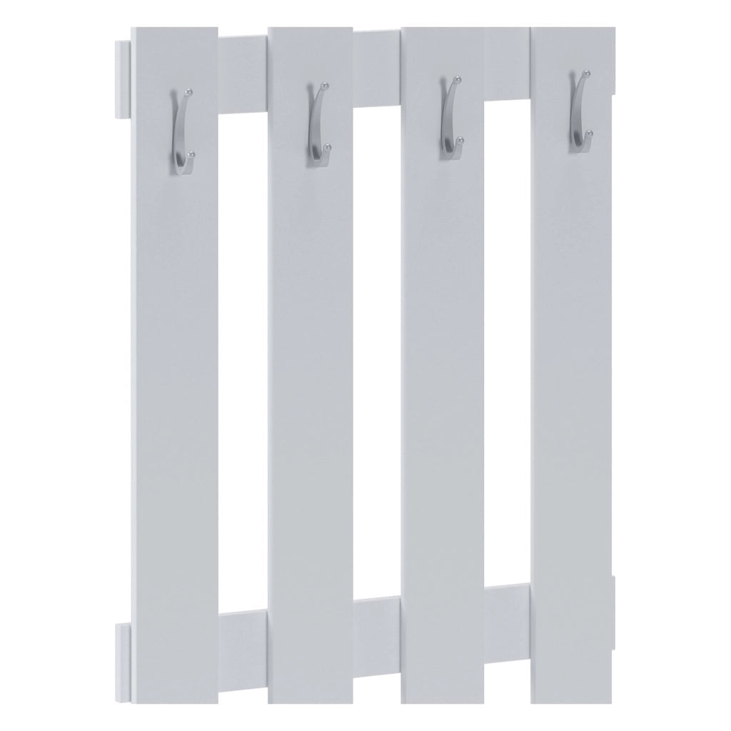 Plaus, Appendiabiti 4 Ganci, 115h cm Bianco