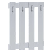 Plaus, Appendiabiti 4 Ganci, 115h cm Bianco