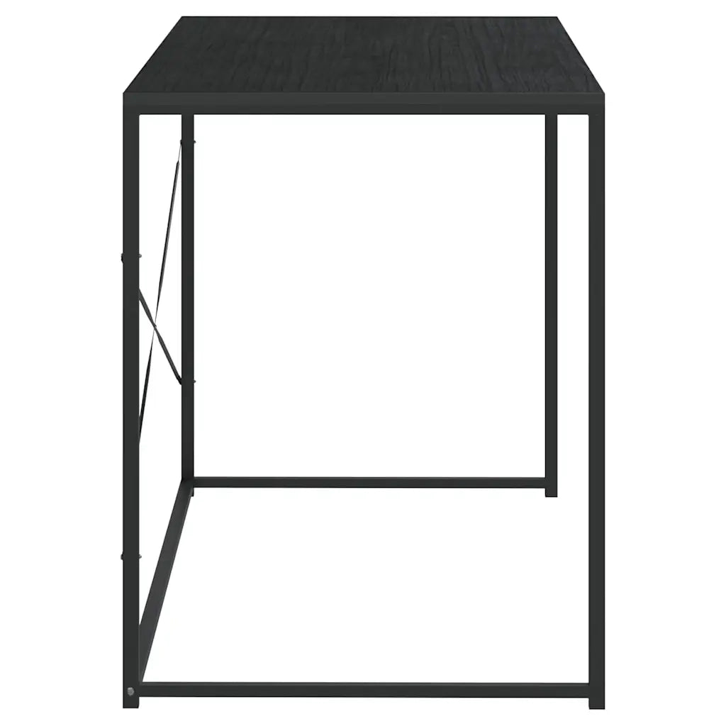 Scrivania per Computer Nera 110x60x70 cm in Legno Multistrato 30208