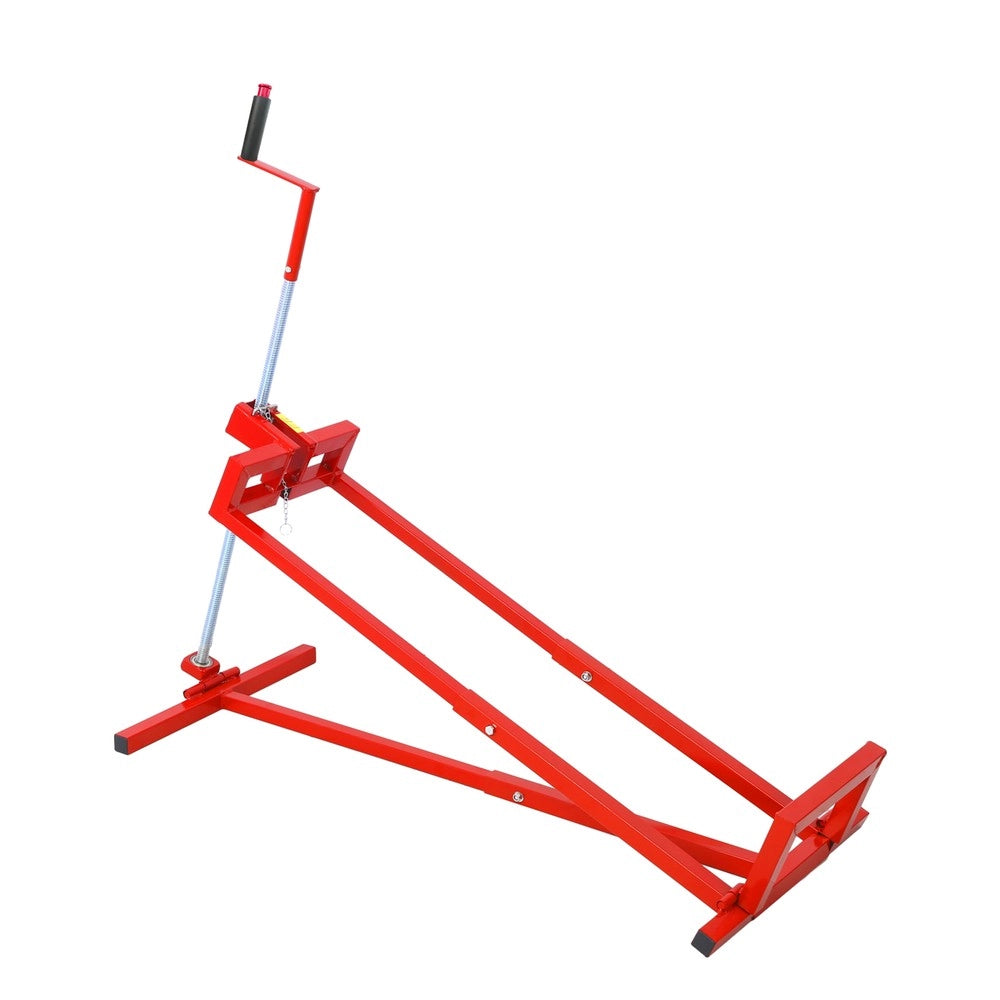 Cavaletto di Riparazione Pieghevole per Rasaerba ¨C Xylo ¨C Acciaio, 400 kg, Rosso