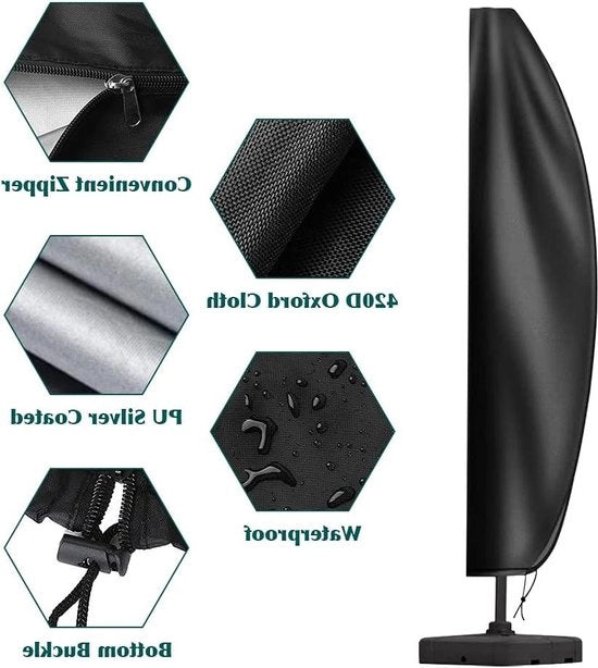 Copertura per ombrelli - 420D Oxford - Resistente alle intemperie - Resistente ai raggi UV - Adatto per ombrelli a molla
