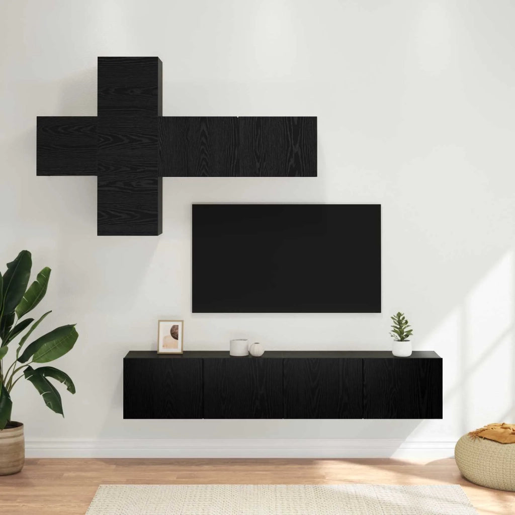 Set mobile TV Montaggio a parete 3 pcs Legno ingegnerizzato 3438599