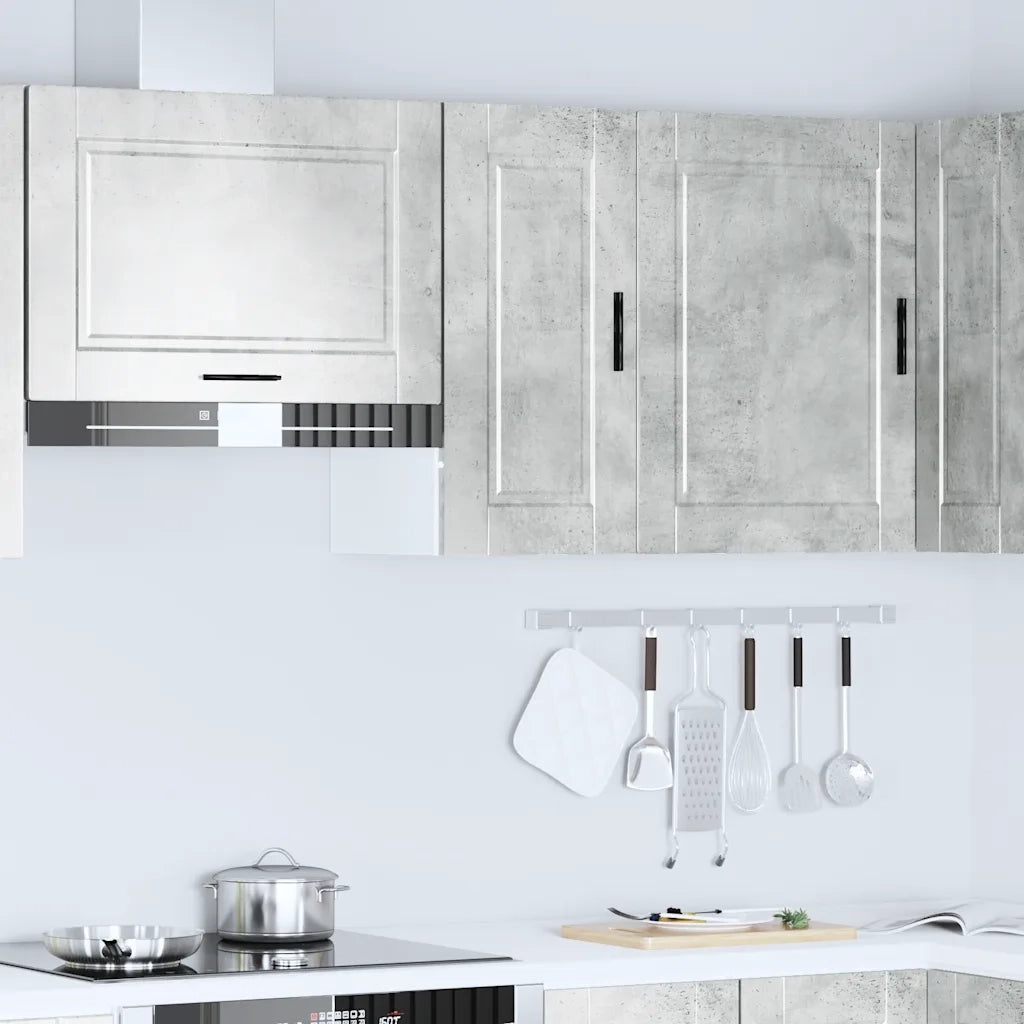 Pensile da Cucina Porto Grigio Cemento in Legno Multistrato