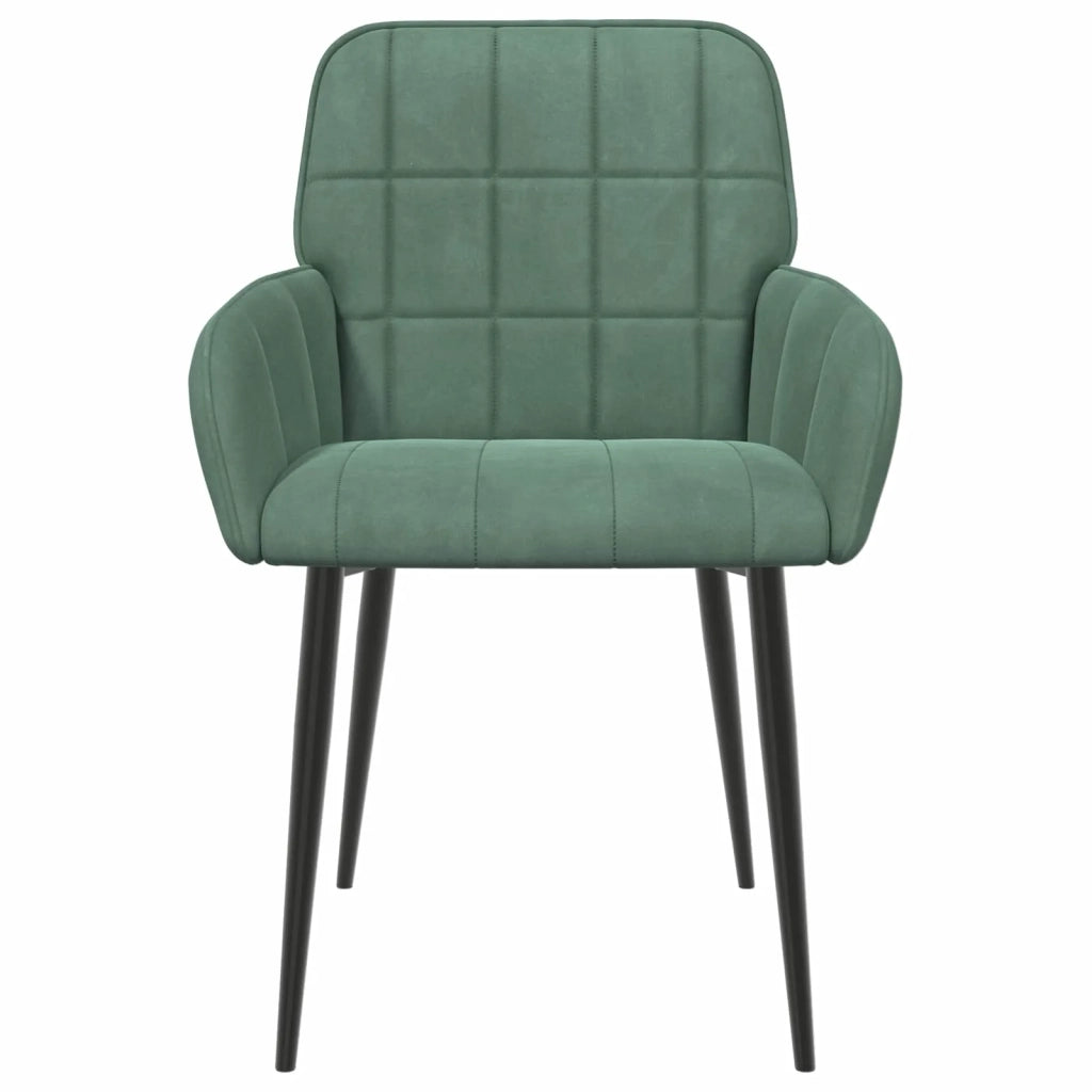 Sedie da pranzo 4 pcs Velluto (V) Verde Mare 56,5 x 50 x 86 cm 3428174