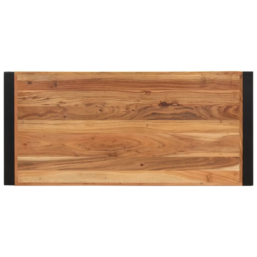 Tavolino da salotto | Tavolino da caff¨¨ | Tavolino da Soggiorno 120x55x40 cm in Legno Massello di Acacia