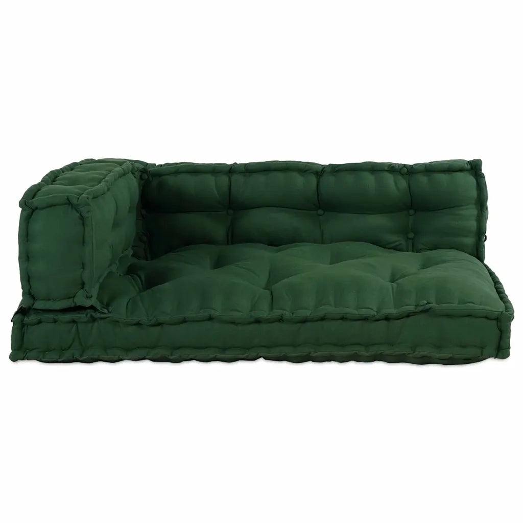 Cuscino per Divano Pallet 3 pz | Cuscini per sedie Verde 120 x 80 x 38 cm Tessuto