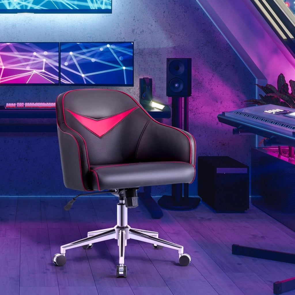 Sedia da Gaming con 5 Route Universali, Sedia Ufficio Ergonomica, Sedia da Ufficio Girevole per Ufficio, Casa, 3 Colori