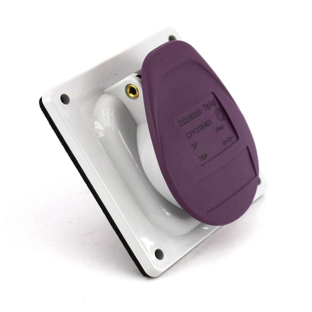 Presa fissa dritta da incasso 16A - 24V - 3P - IP44 - 50-60Hz - colore viola Bticino