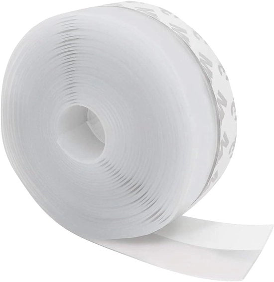 Strisce di sigillatura 5 m x 35 mm autoadesive in silicone trasparente per porte e finestre