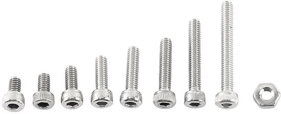 Kit di Assortimento per Reparazioni/DIY - 300 Pezzi - A2 Acciaio Inossidabile - Viti a Tornillo/Chiodi a Tornello/Platte - Per Reparazioni/DIY - Codice Articolo: Bout