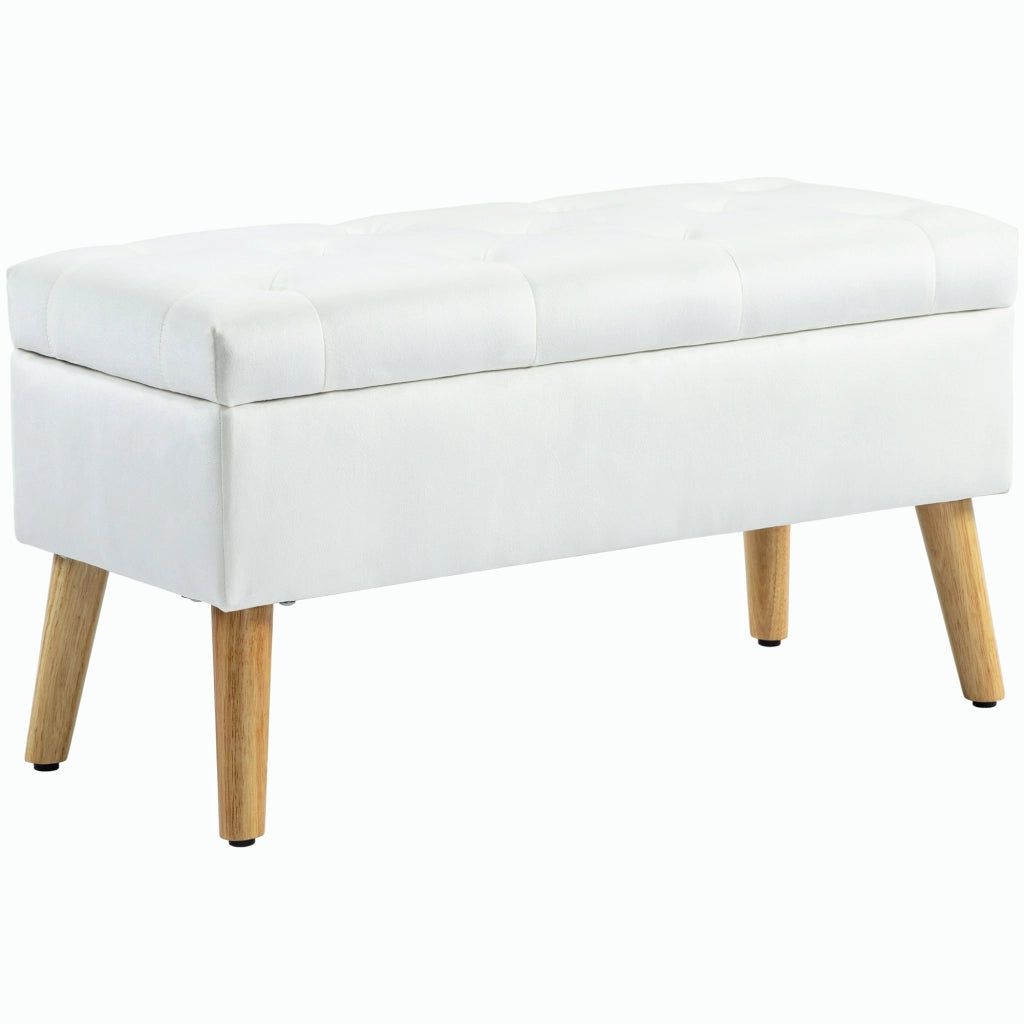 PANCHINA Contenitore imbottita 80x35x40 cm Bianco