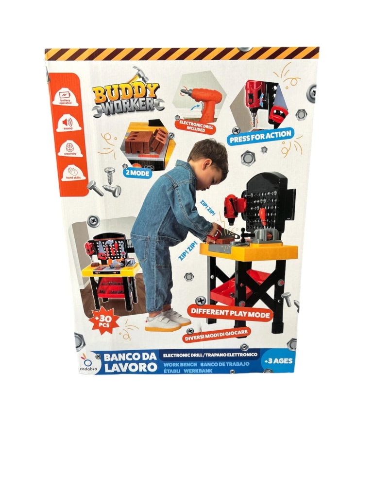 Banco da lavoro giocattolo con suoni ,Hungary Toys,Eta 3+