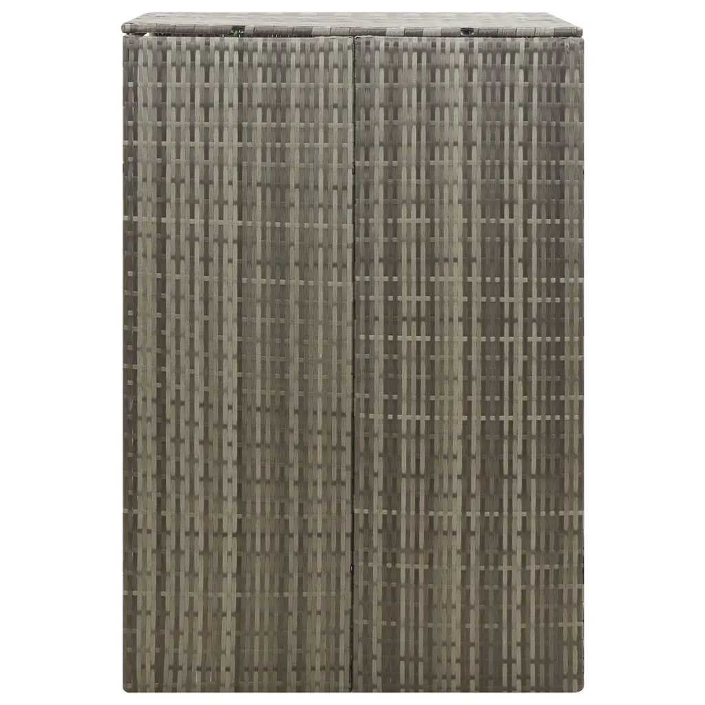 Copribidone Singolo Grigio 70x80x117 cm in Polyrattan CFW2204681