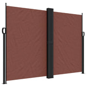 Tenda da Sole | Tenda parasole Laterale Retrattile Marrone 180x1000 cm